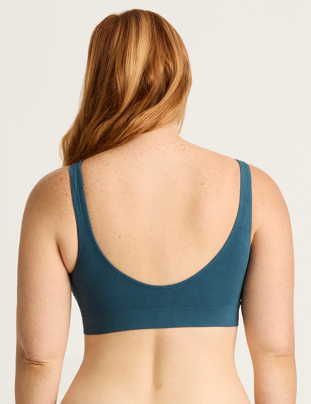 Seamfree Padded Crop Bra - Teal