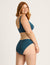 Seamfree Padded Crop Bra - Teal