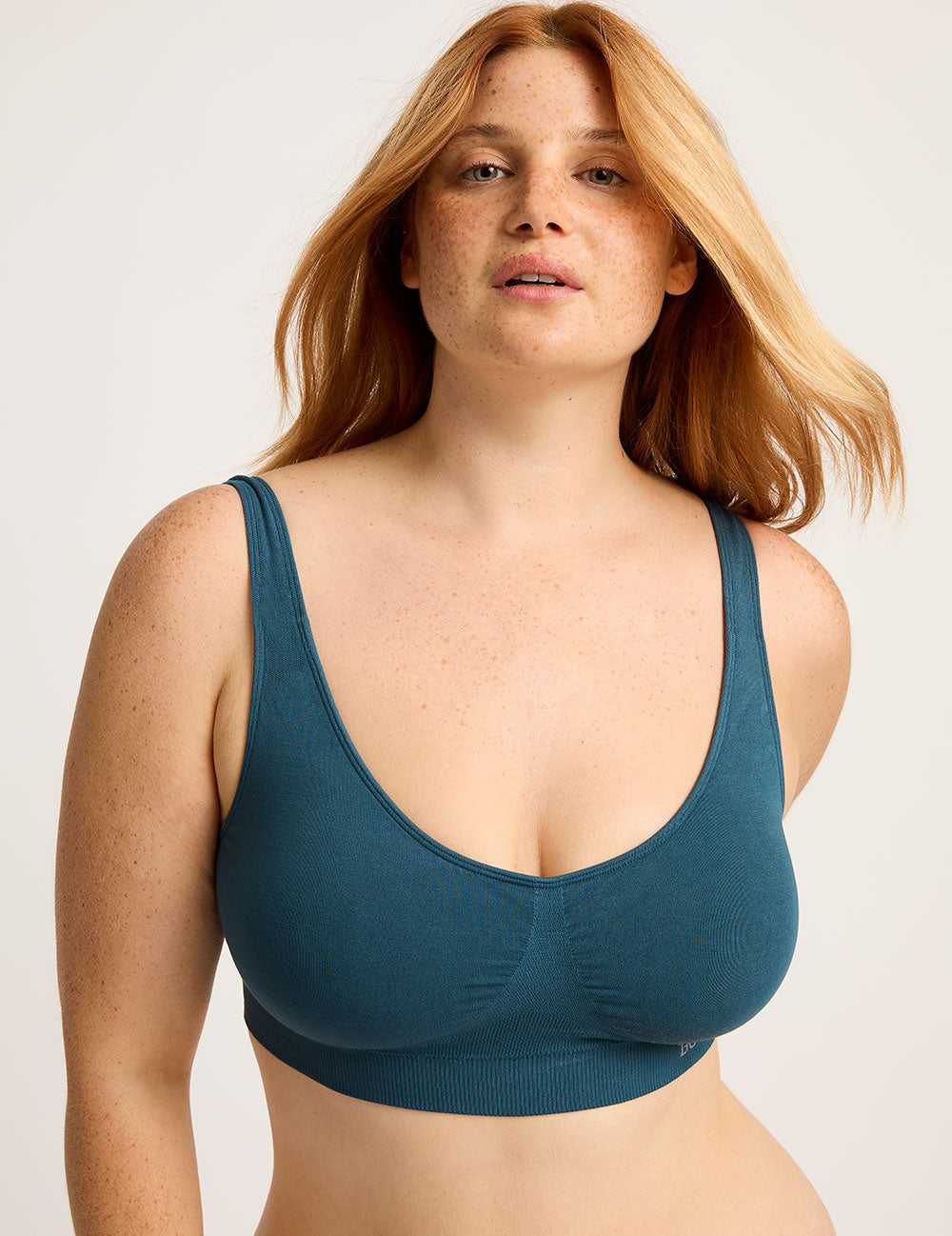 Seamfree Padded Crop Bra - Teal