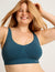 Seamfree Padded Crop Bra - Teal