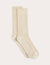 Ribbed Crew Socks - Oatmeal