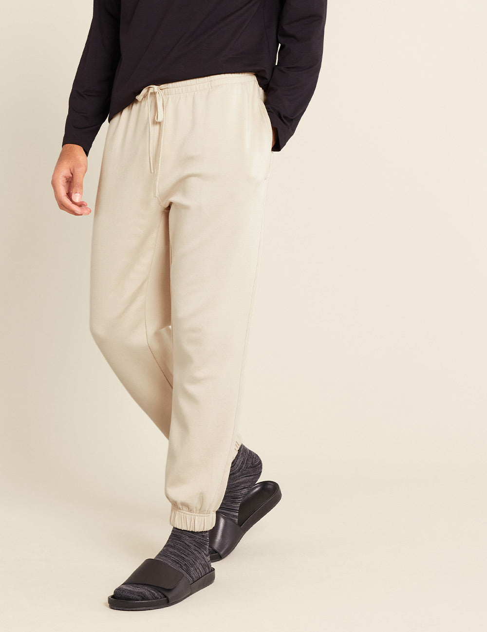 Gender-Neutral-Cuffed-Sweat-Pants-Sand-Male-Side.jpg