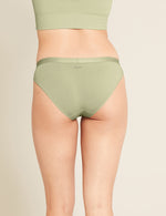 Boody Bamboo LYOLYTE Hipster Bikini Womens Low Cut Underwear in Sage Green Back View