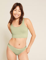 Boody Bamboo LYOLYTE Hipster Bikini Womens Low Cut Underwear in Sage Green Matching Set View