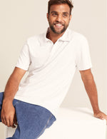 Boody Men's Classic Polo Shirt in White Front