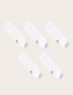 Boody Bamboo 5-pack of Men's Sport Socks in White