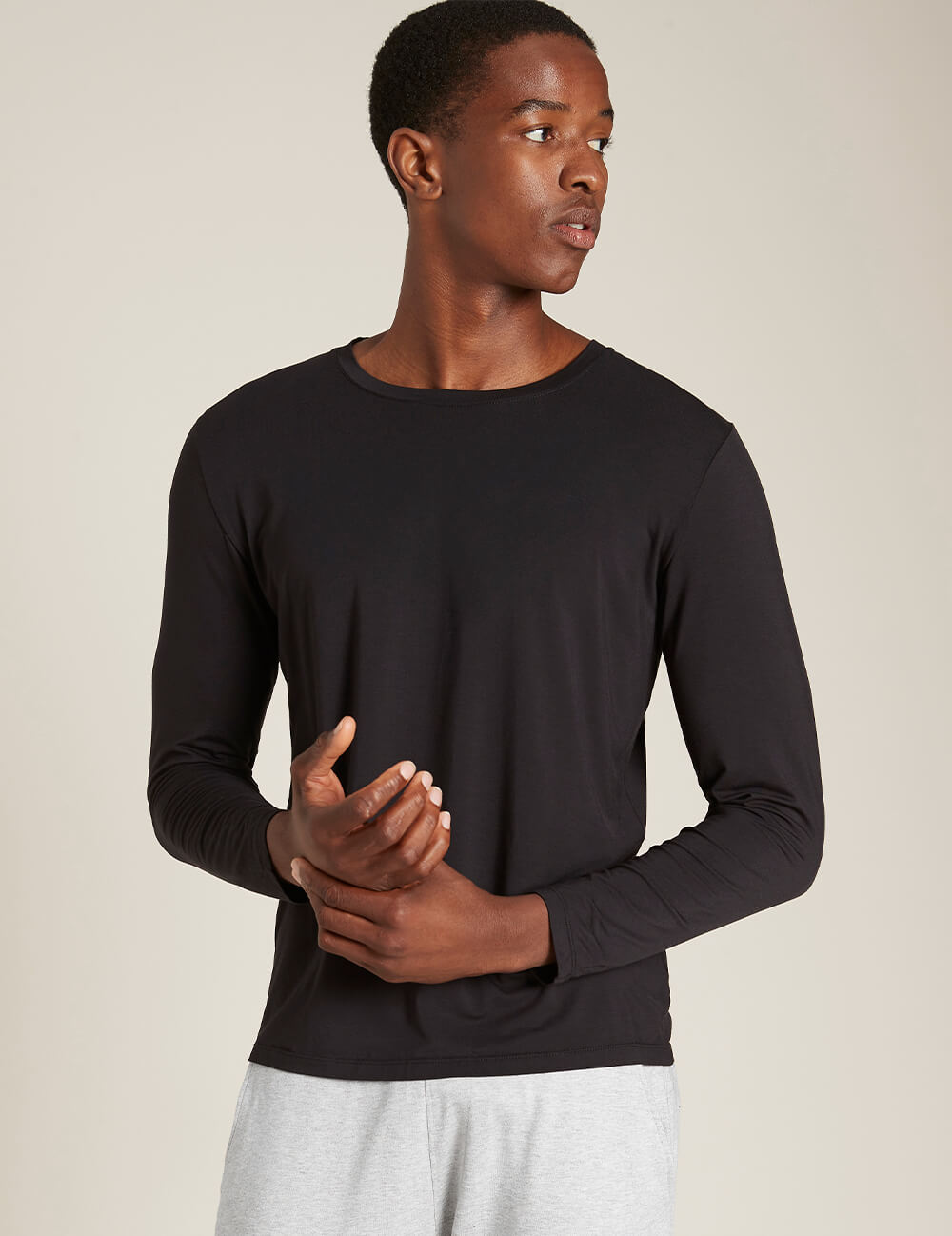 Boody Men's Long Sleeve T-Shirt, Black / XL