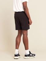 Boody Men's Weekend Sweat Shorts in Black Back
