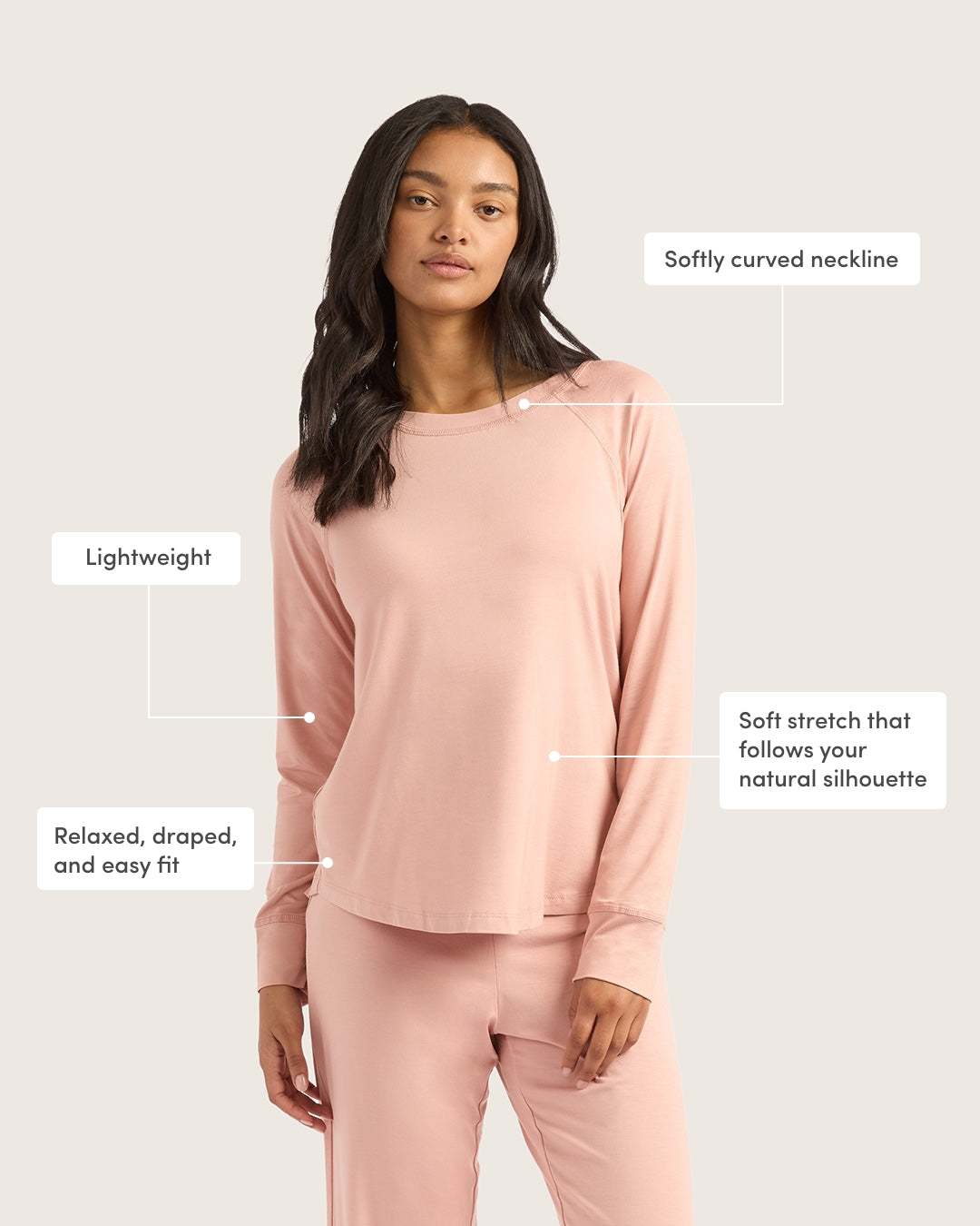 Cozy Sleep Set - Dusty Pink