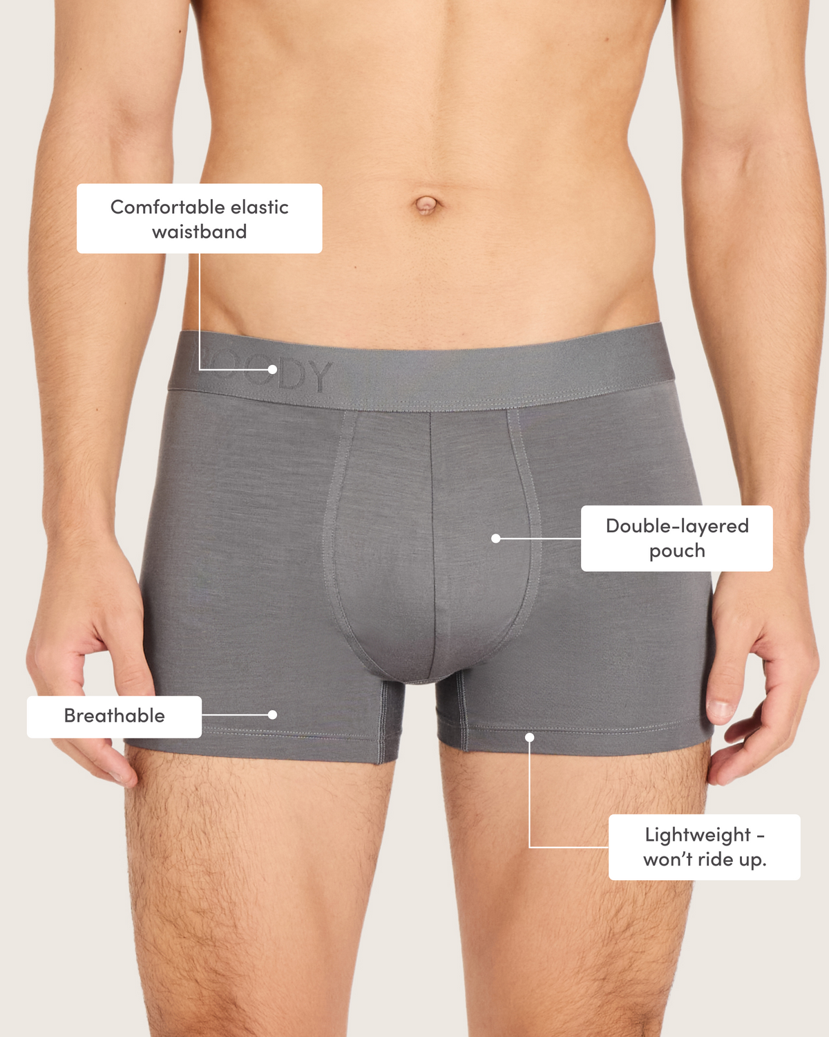 Men's Bamboo Everyday Essentials - White/Ash