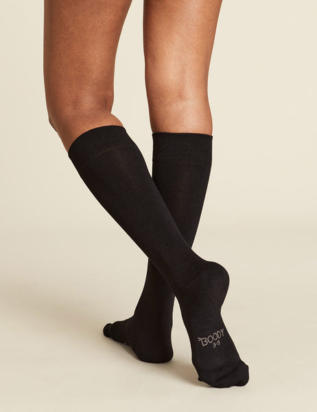 Ladies black knee high socks best sale