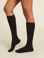 Boody Women's Knee High Sock in Black Side