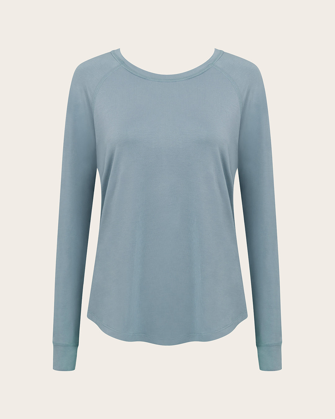 Goodnight Raglan Sleep Top - Mineral Blue