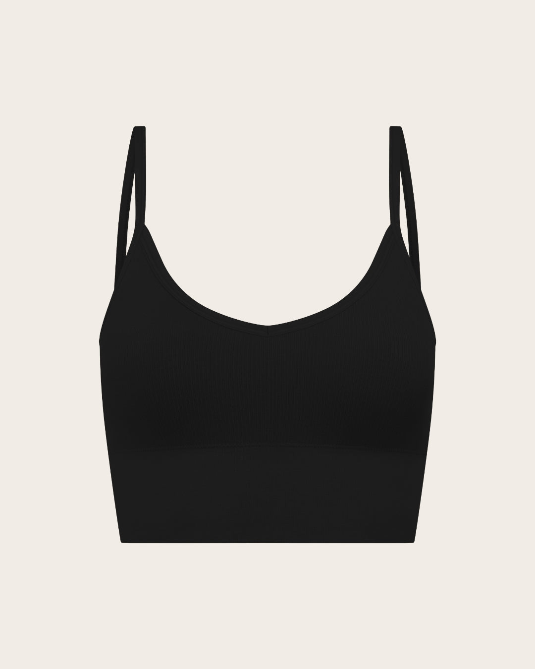 LYOLYTE Ribbed Low Back Bralette - Black
