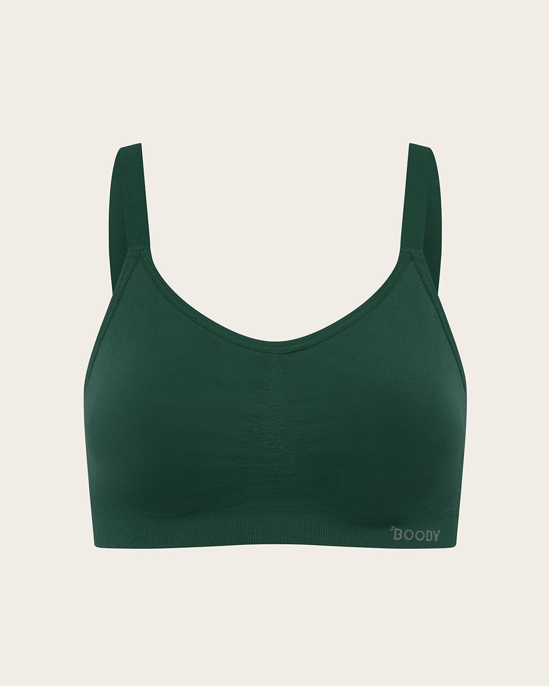 Full Bust Wireless Bra - Emerald Green