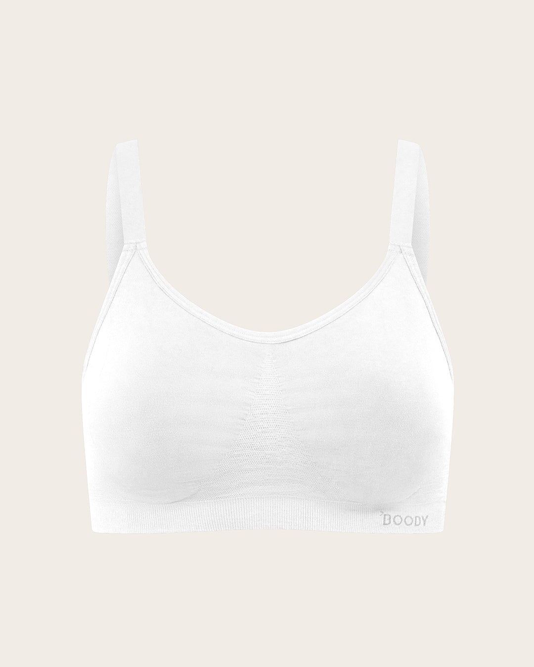Full Bust Wireless Bra - White