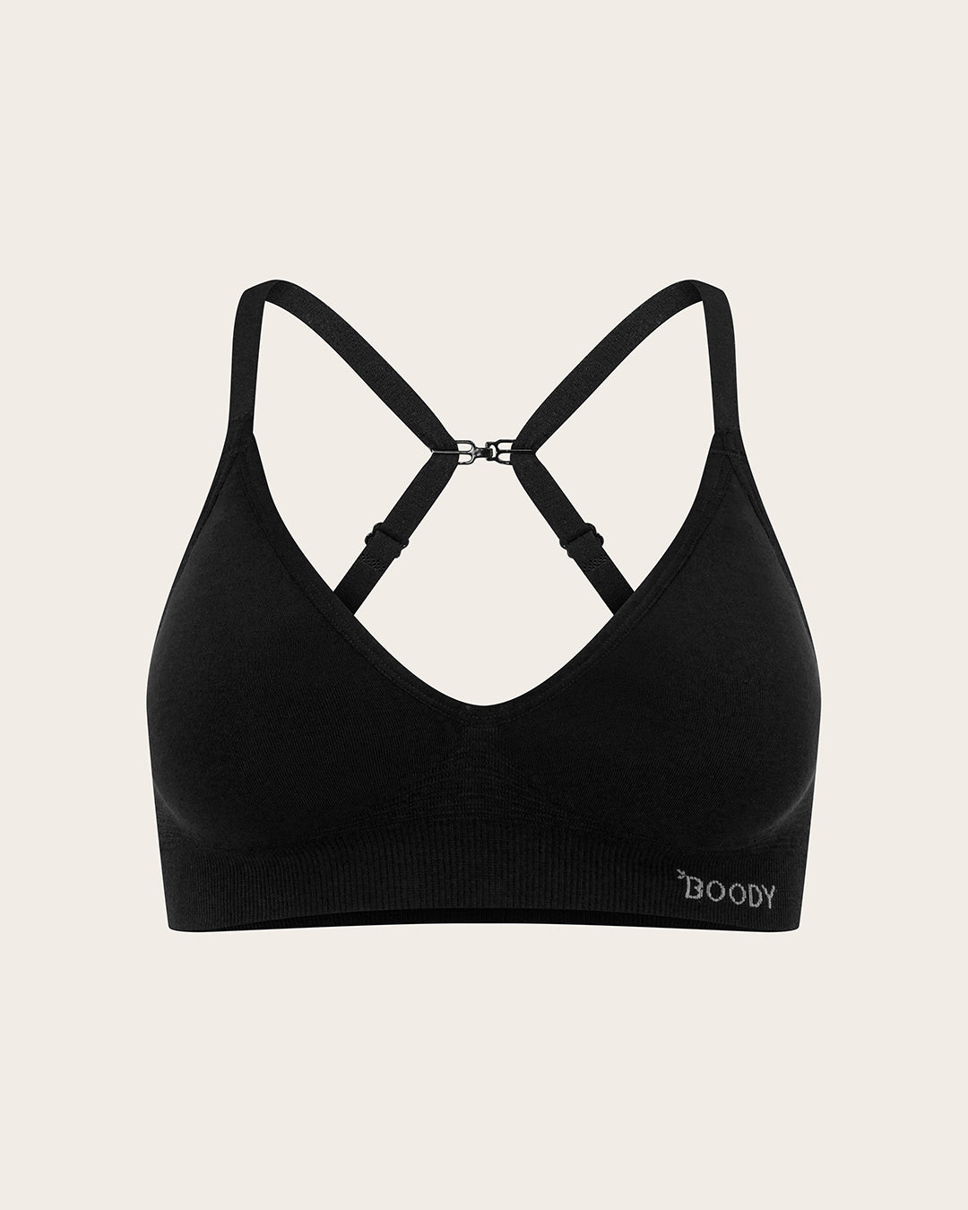Wireless T-Shirt Bra - Black