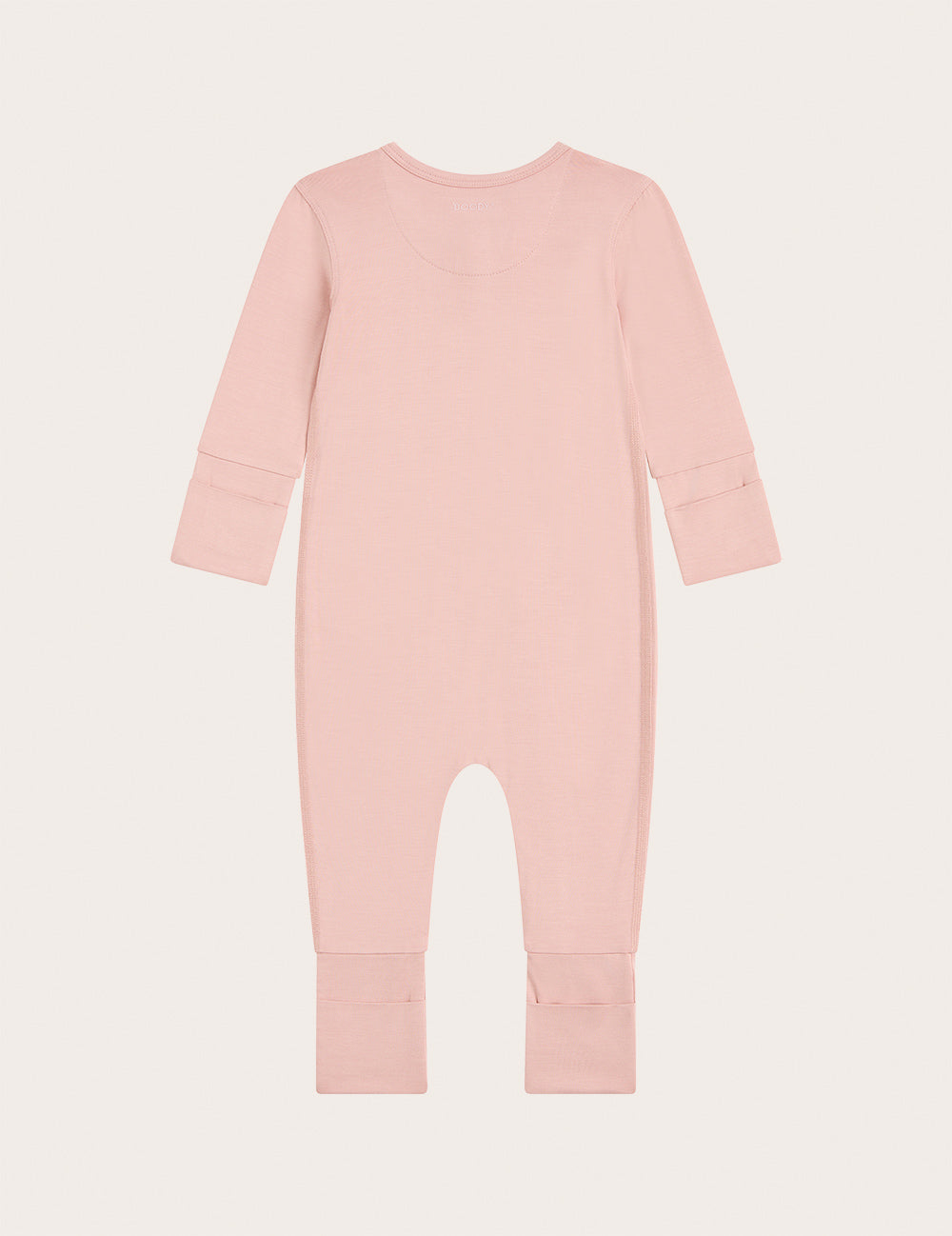 Baby Long Sleeve Romper - Dusty Pink