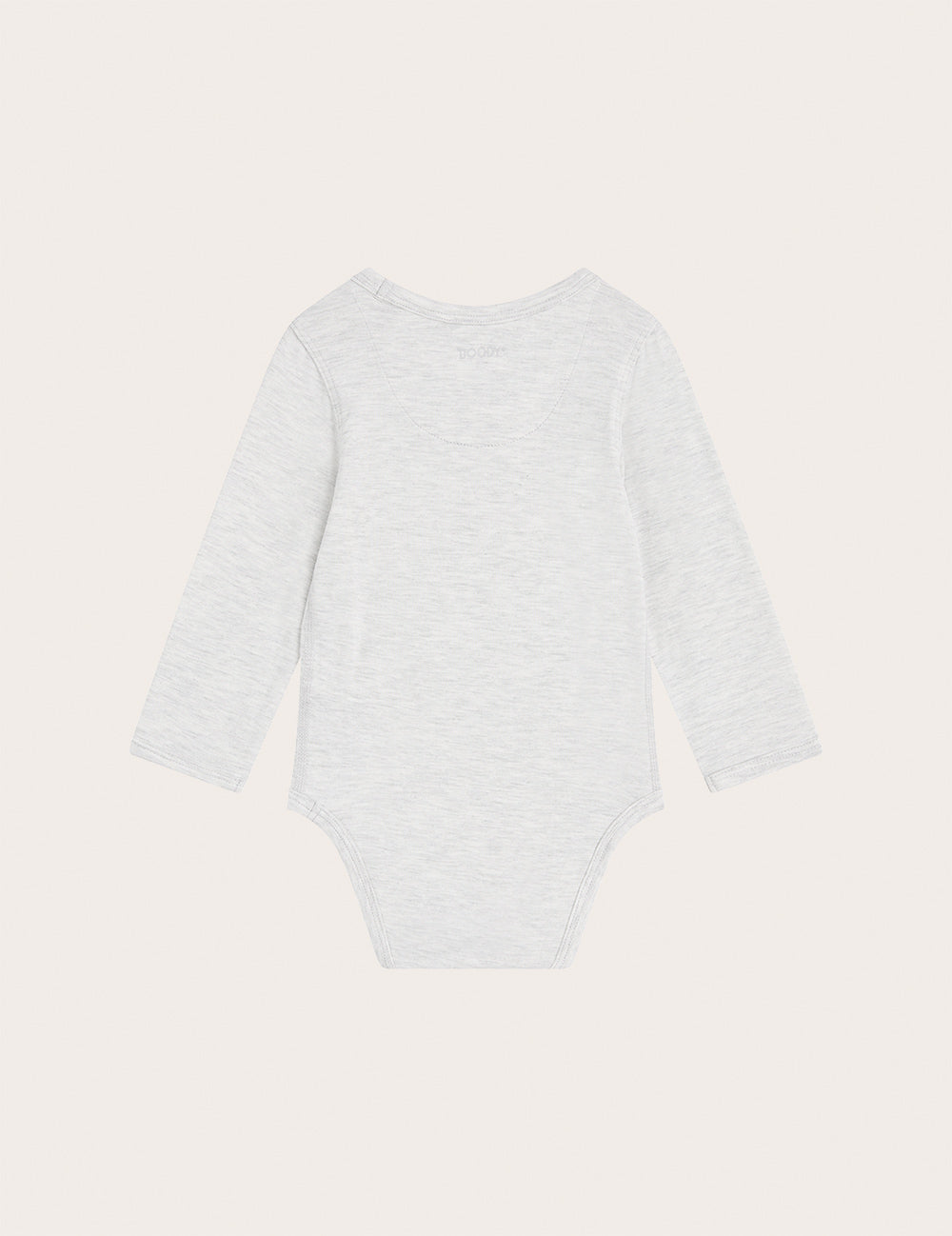 Baby Long Sleeve Bodysuit - Heather Grey