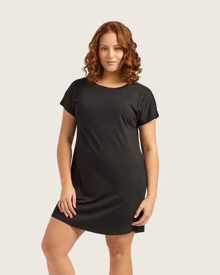 Boody | Goodnight Night Dress in Black | Size I M Boody | Goodnight Night Dress in Black | Size I M
