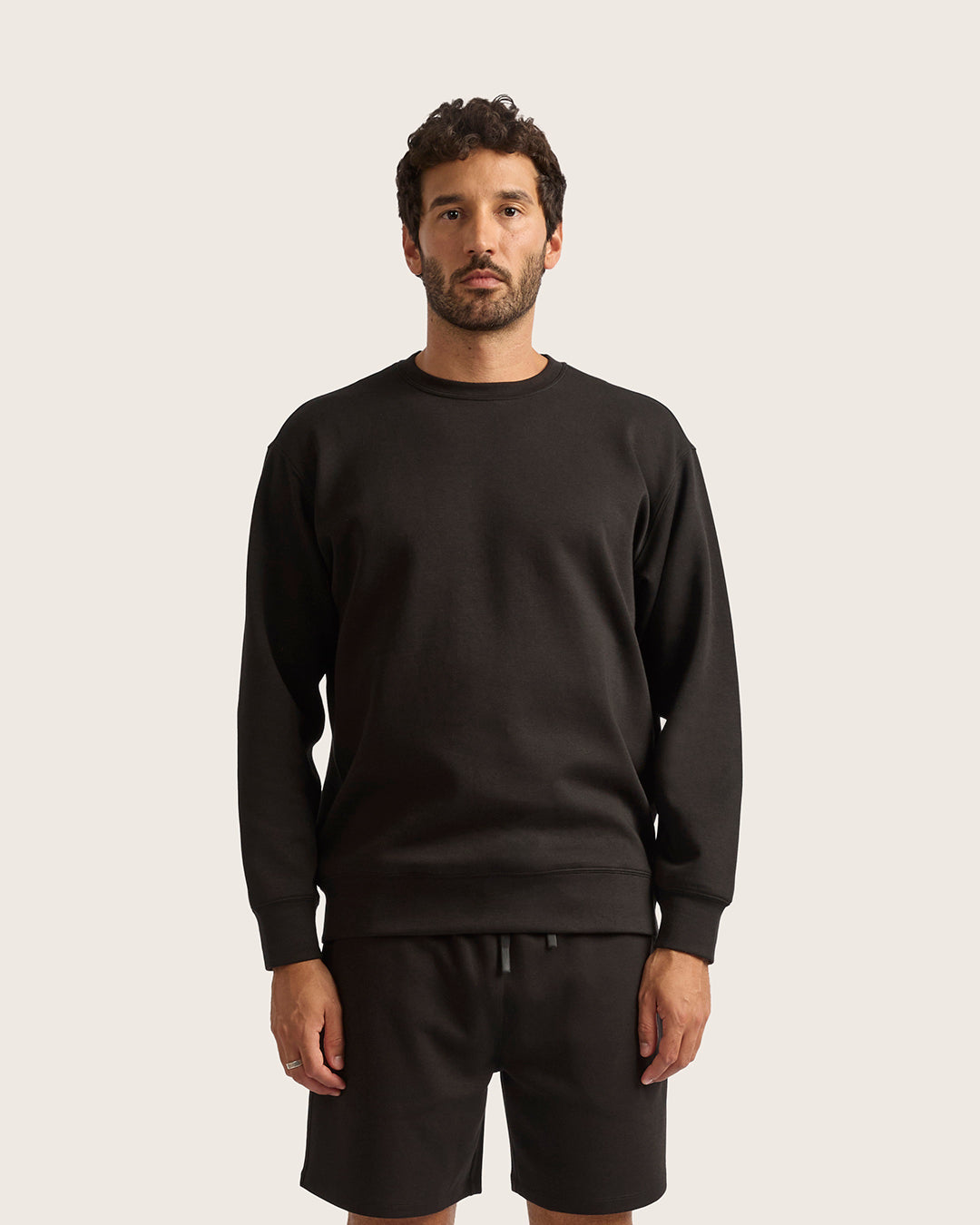 Men's Crew Neck Sweater - Black