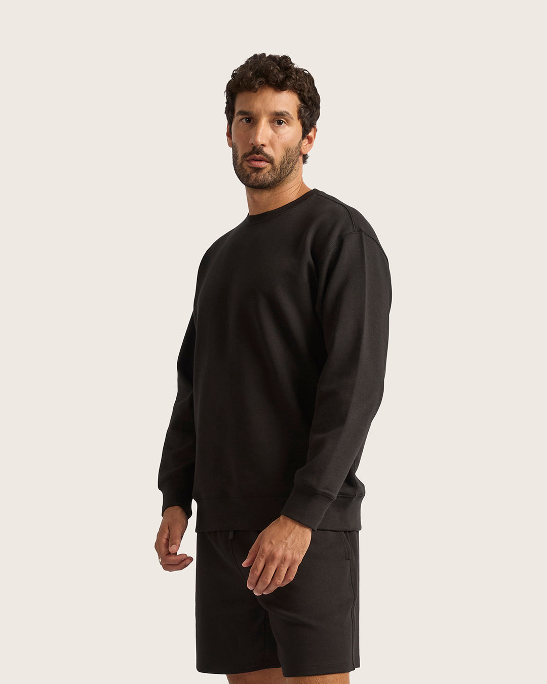 Men's Crew Neck Sweater - Black