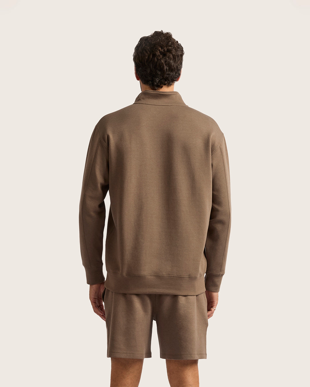 Men's Bamboo Quarter Zip Sweater in Oyster – Boody US
