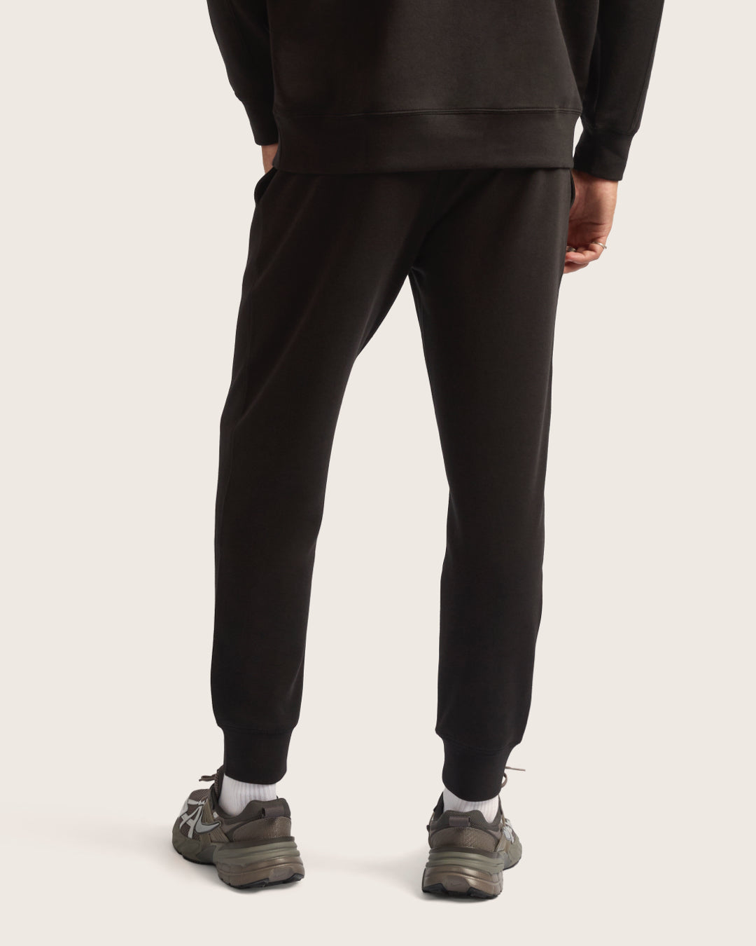 Men's Cuffed Sweat Pants - Black