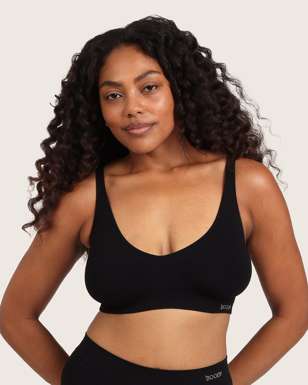 Seamfree Crop Bra - Black