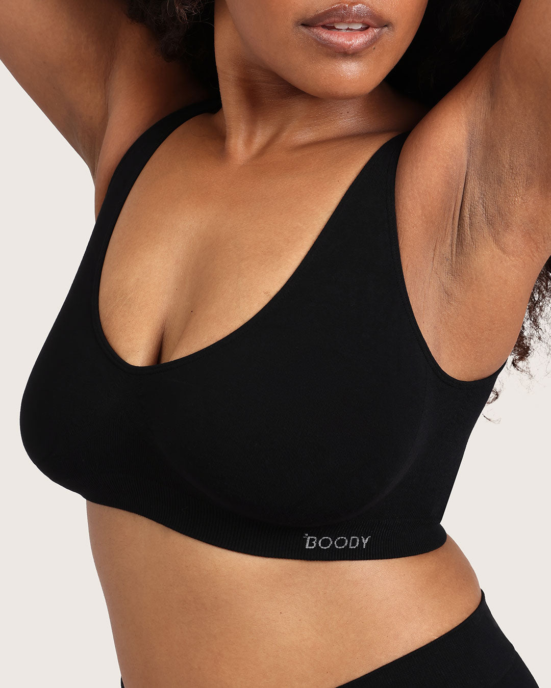 Seamfree Crop Bra - Black