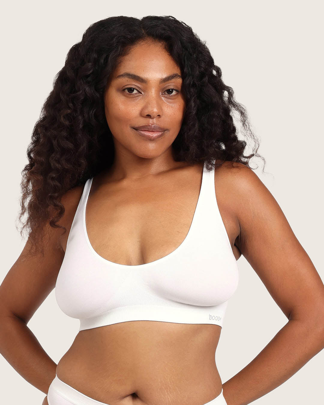 Seamfree Crop Bra - White