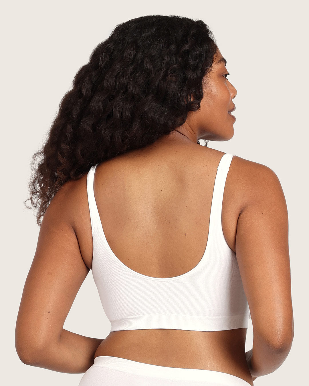 Seamfree Crop Bra - White