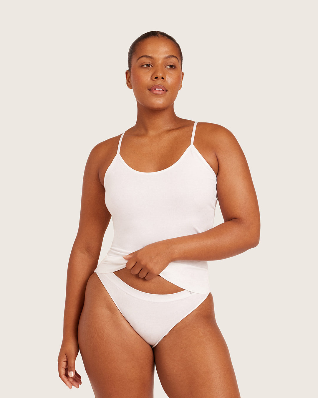 Base Layer Cami Top - White