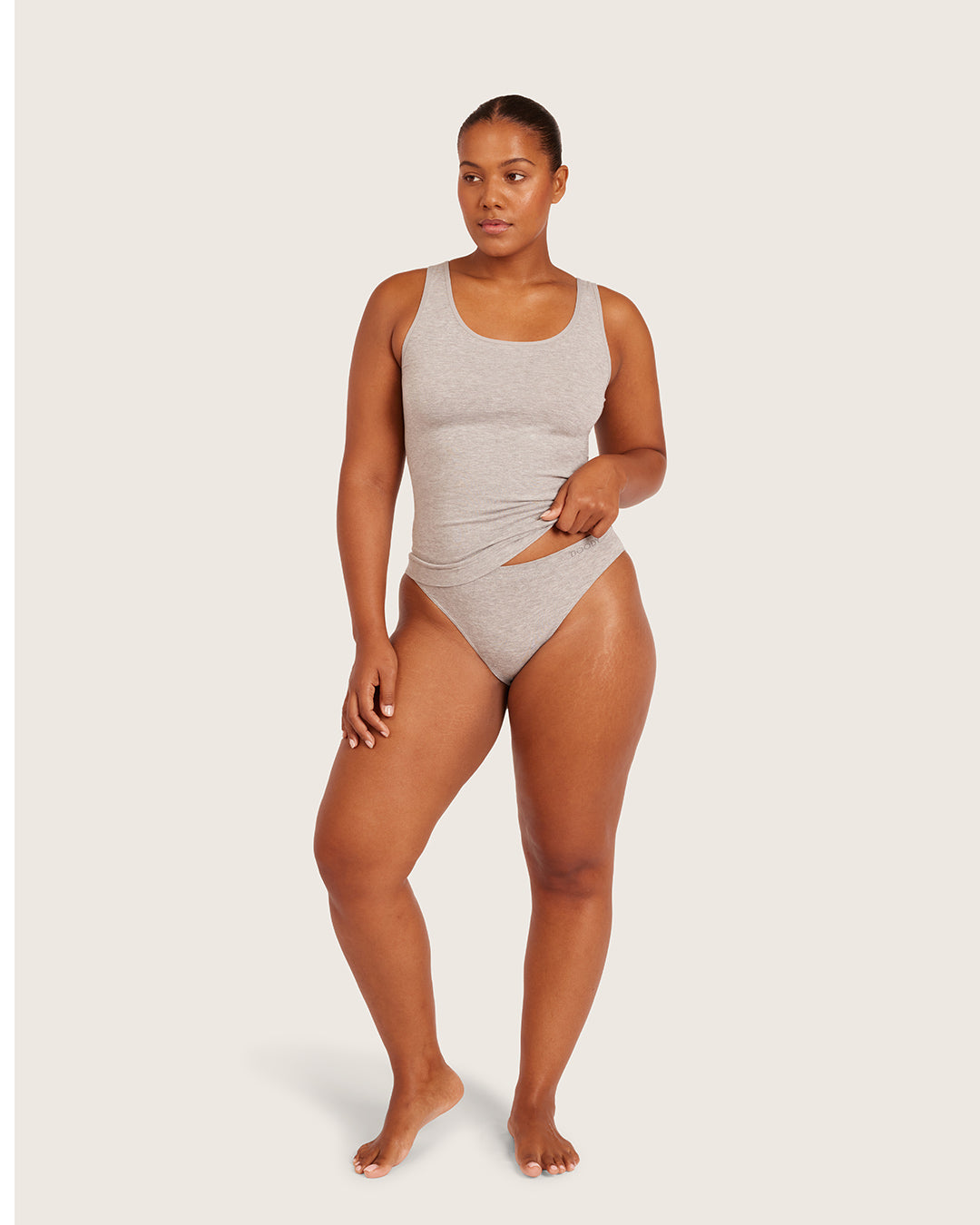 Base Layer Tank Top - Light Grey Marl