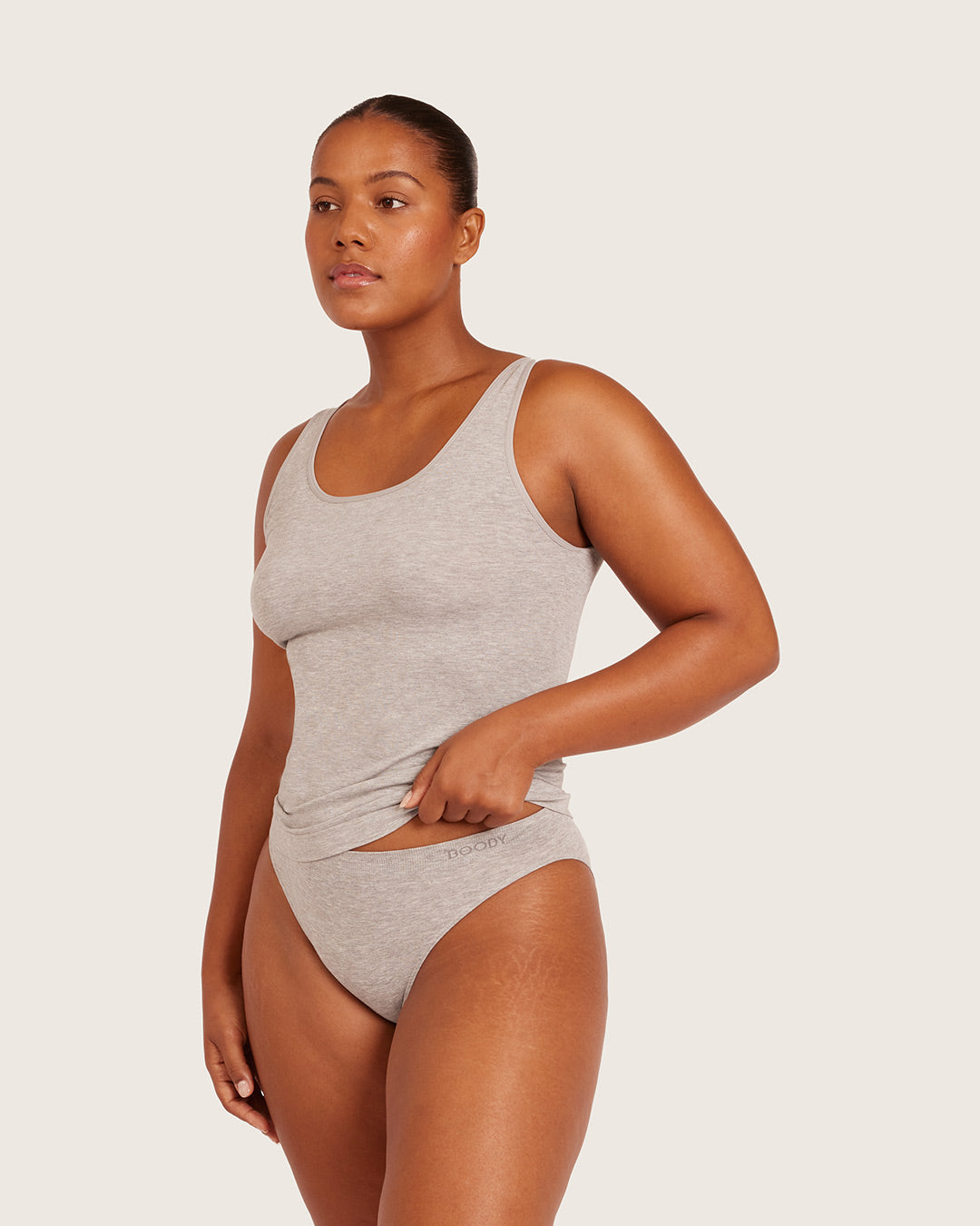Base Layer Tank Top - Light Grey Marl