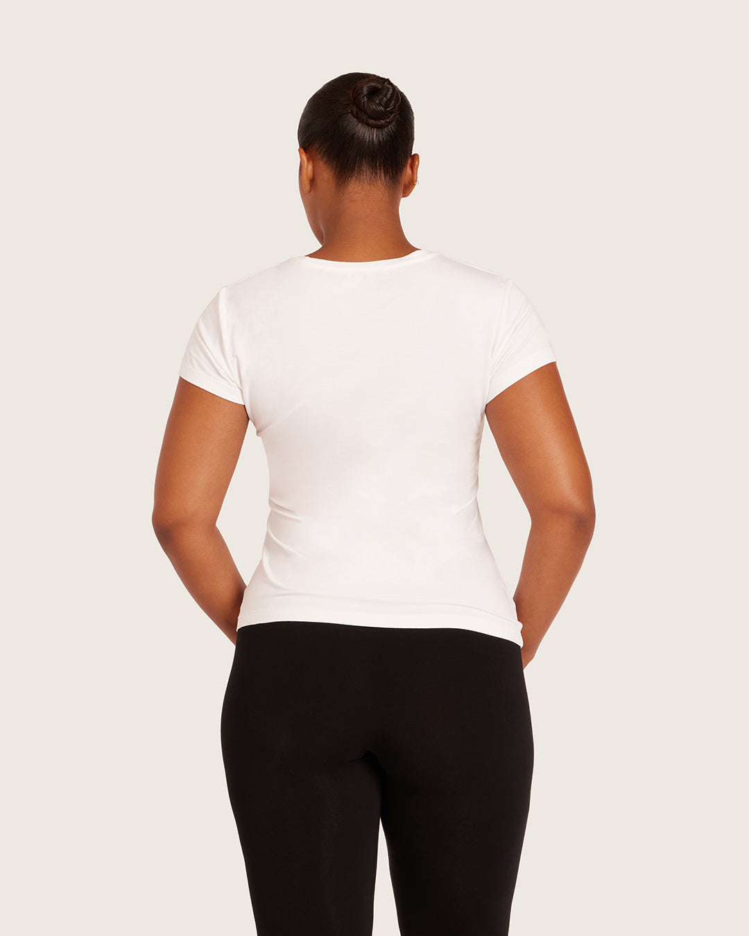 Women's Base Layer Crew Neck T-Shirt - White
