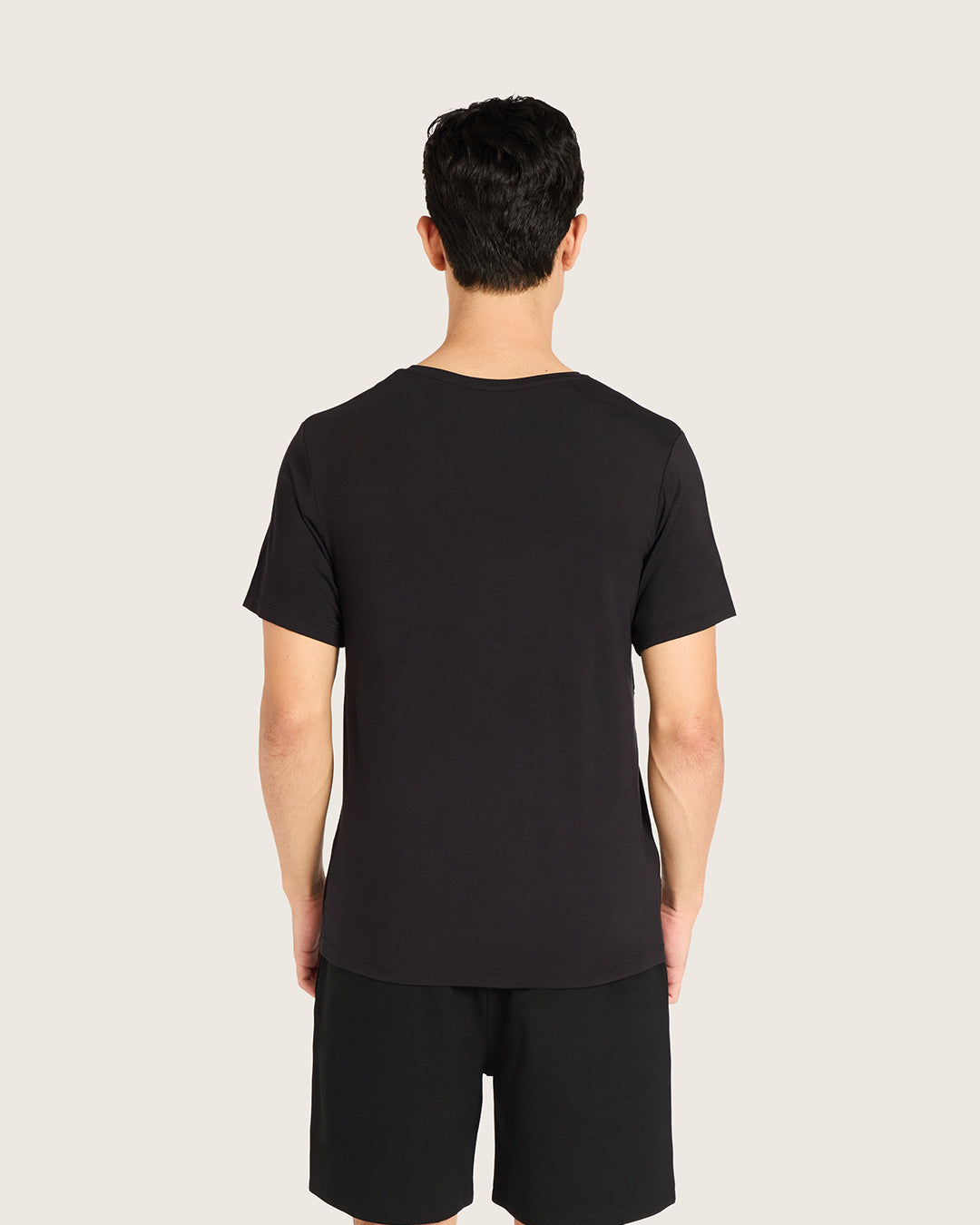 Men's Base Layer V-Neck T-Shirt - Black