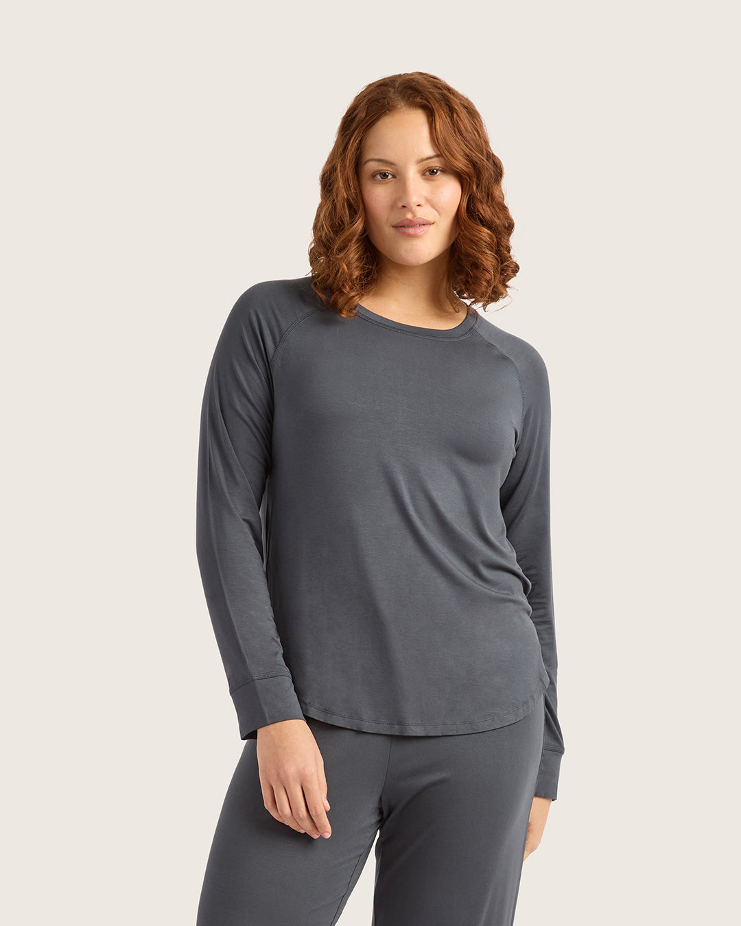 Goodnight Raglan Sleep Top - Storm