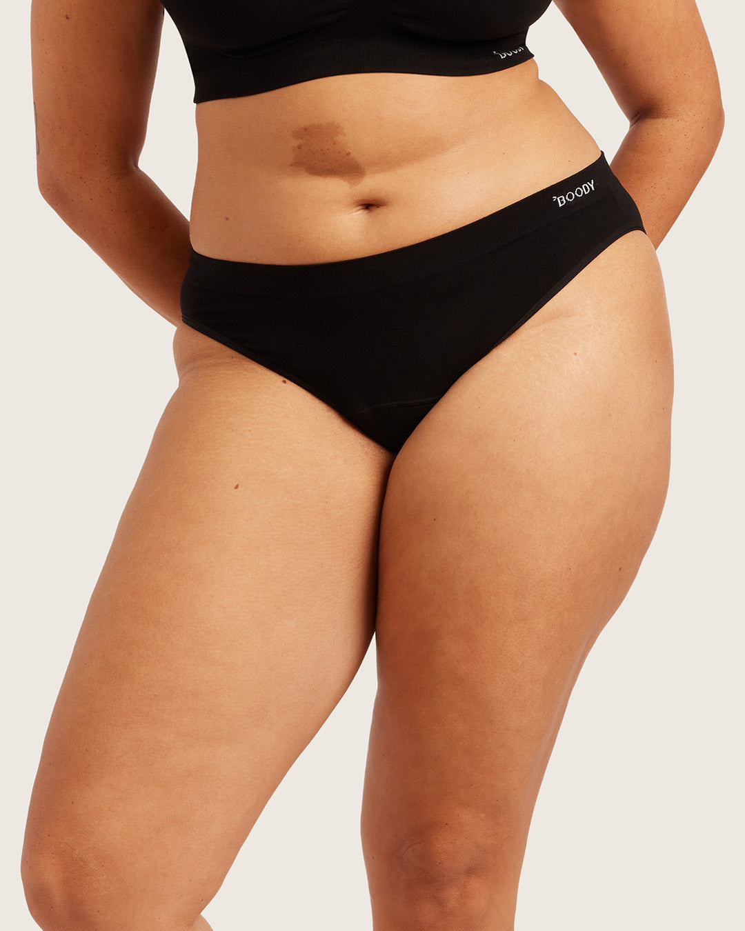 Period & Leak Proof - Classic Bikini - Light - Moderate - Black