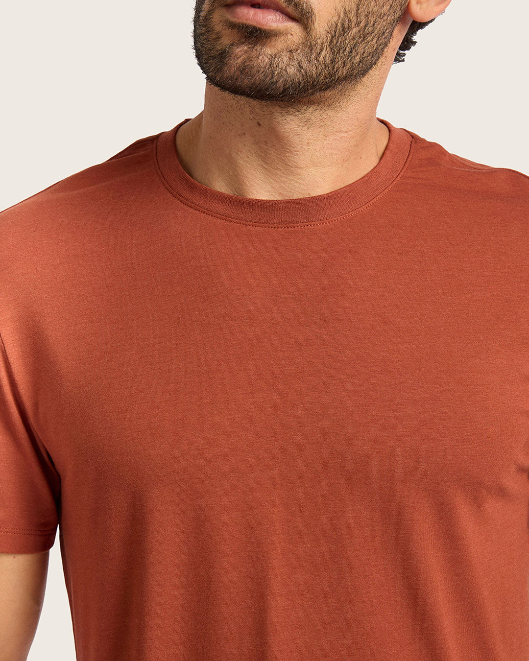 Men's Classic Crew Neck T-Shirt - Rust