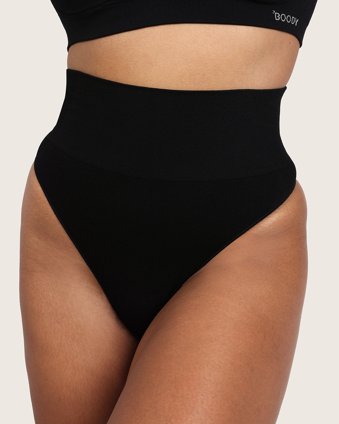 Shaper High Waist G-String - Black
