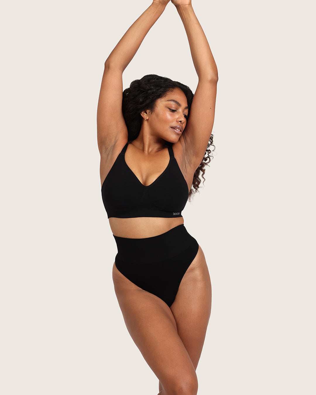 Shaper High Waist G-String - Black