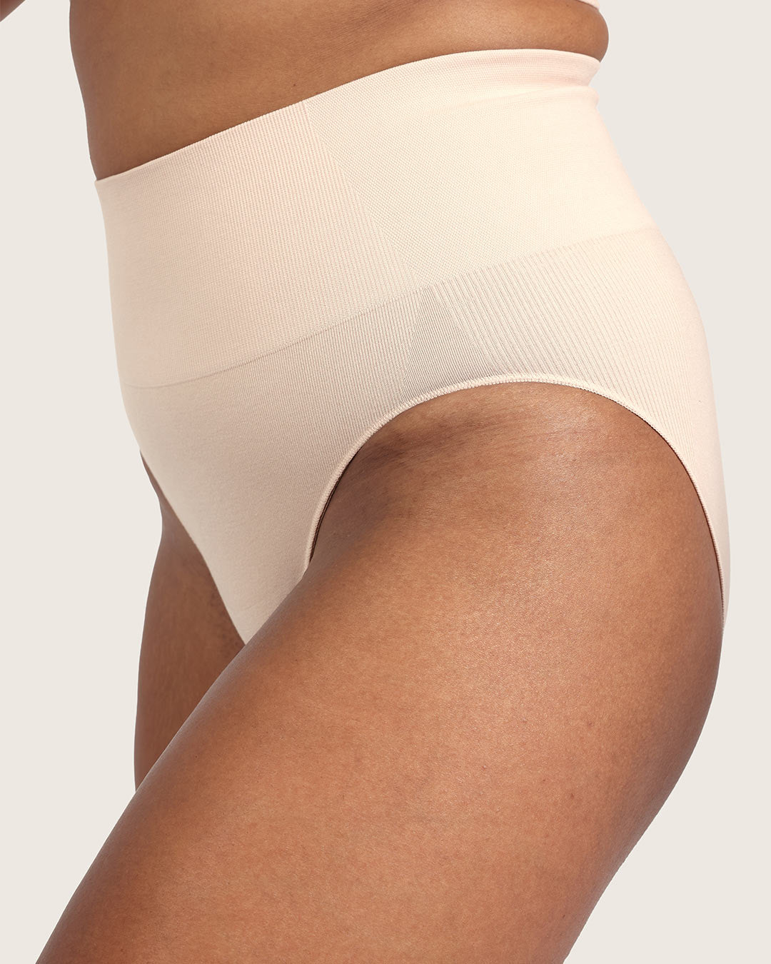 Shaper High Cut Full Briefs - Shell