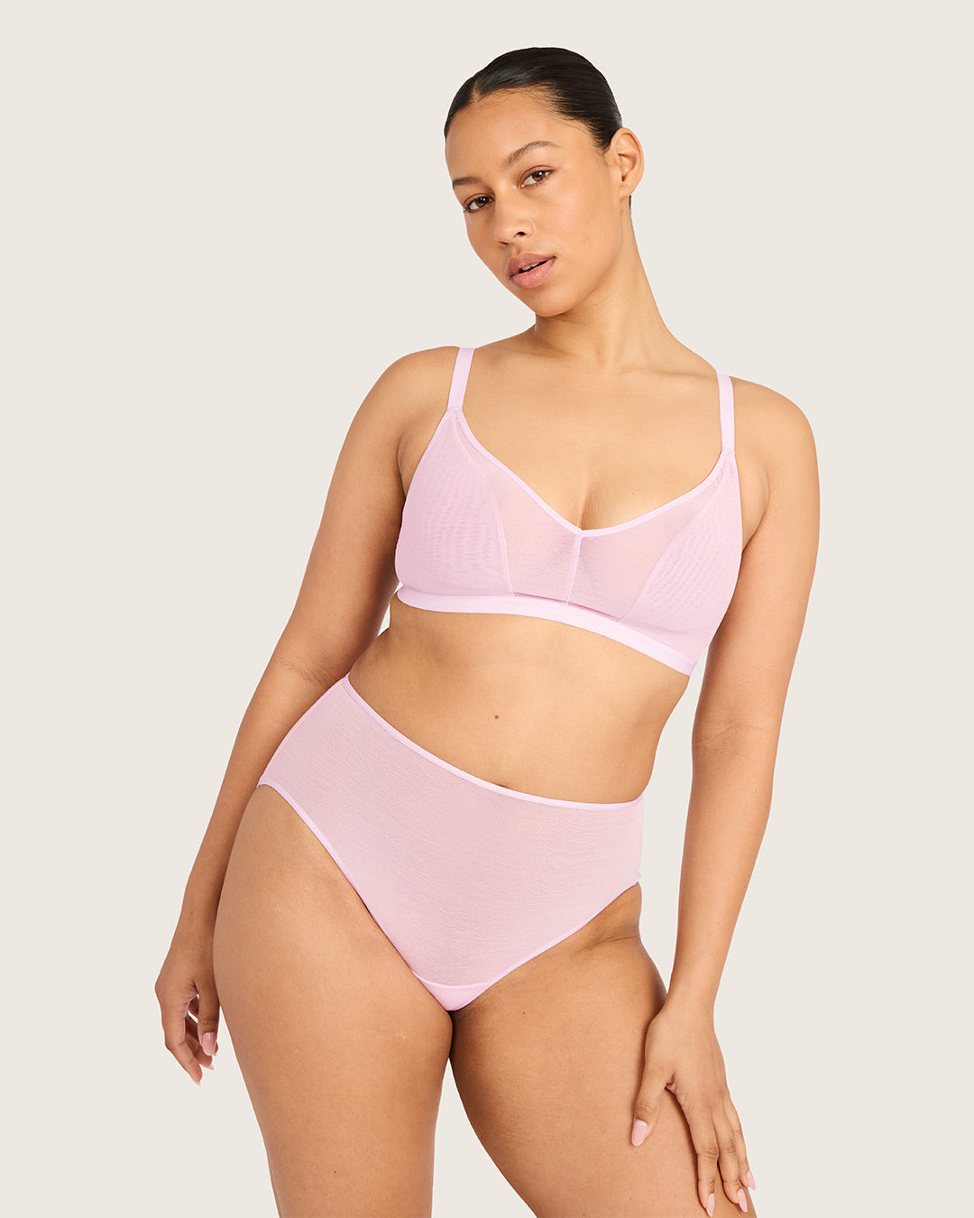 FreeMesh High-Cut Full Briefs - Pink Sorbet