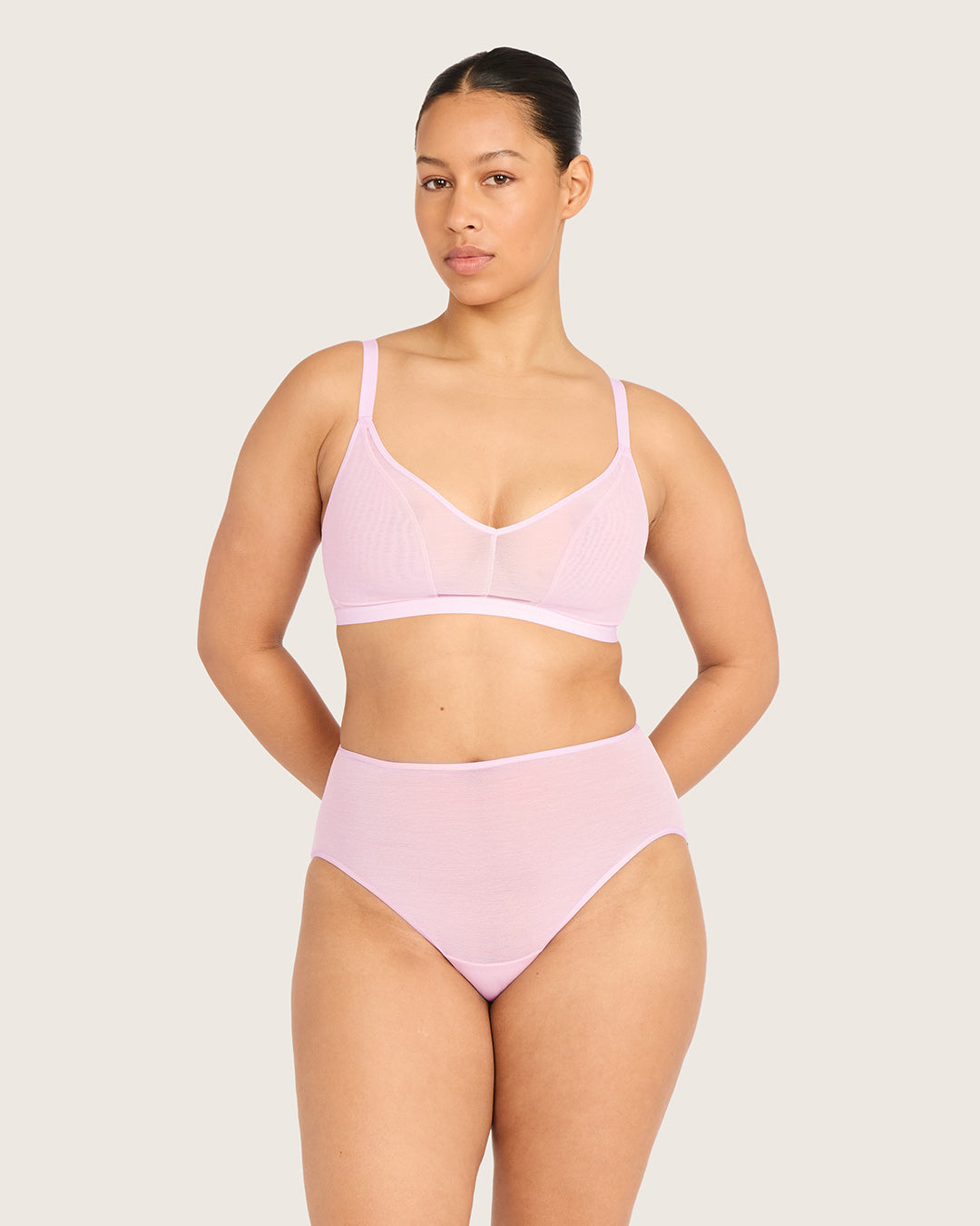 FreeMesh High-Cut Full Briefs - Pink Sorbet