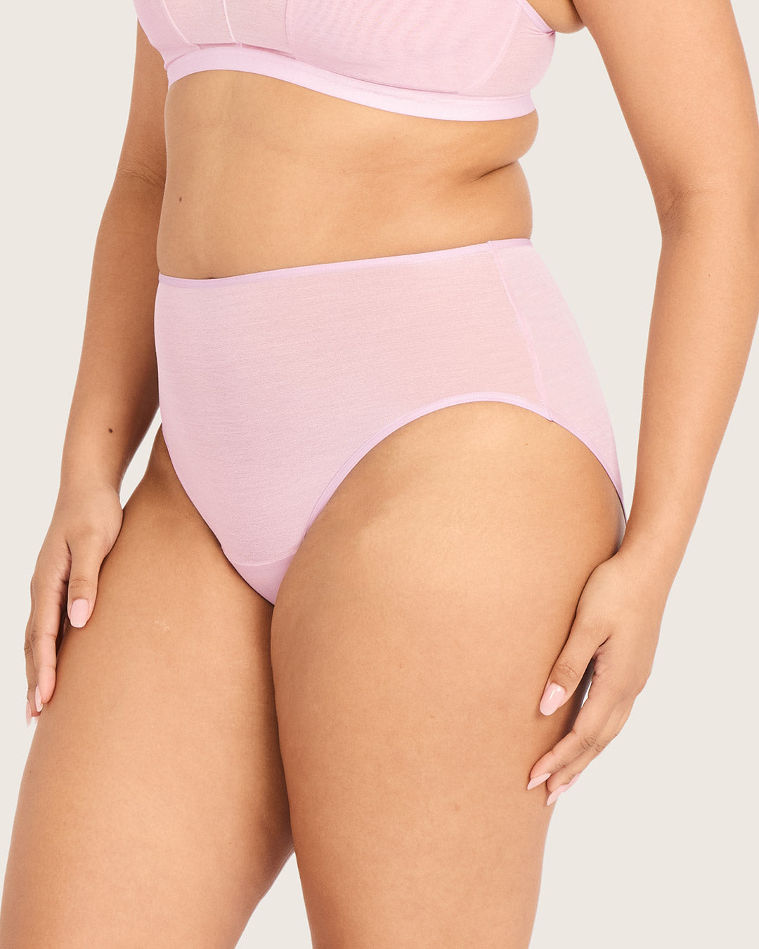 FreeMesh High-Cut Full Briefs - Pink Sorbet