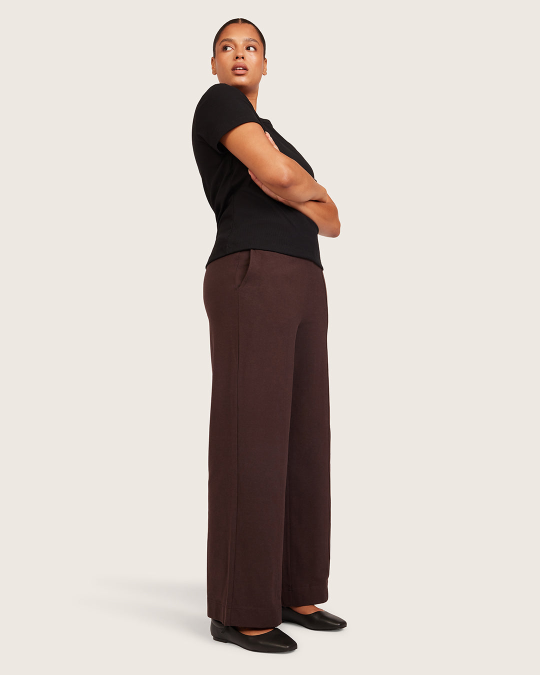 Relaxed Leg Pants - Regular - Carob