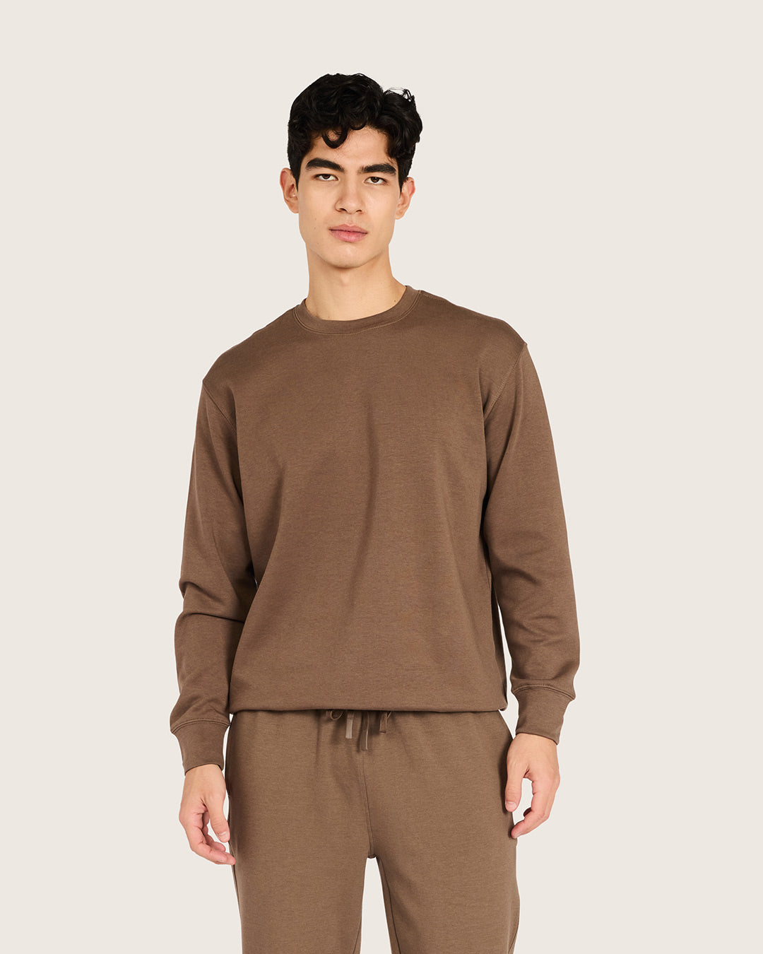 Men's Bamboo Crew Neck Sweater in Oyster – Boody US
