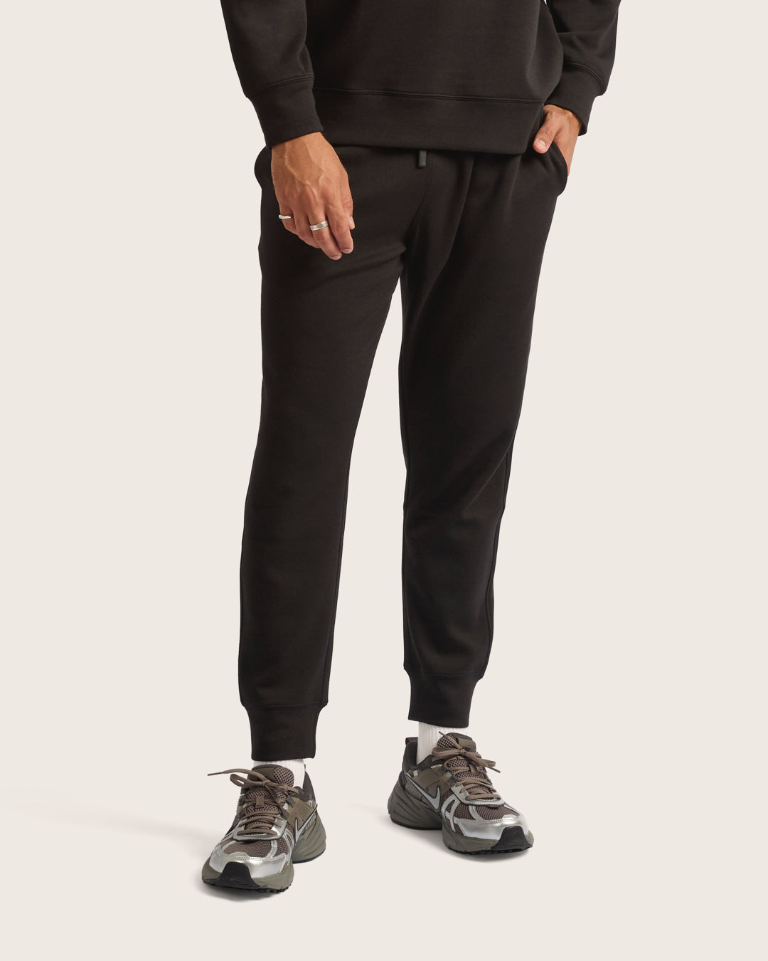 mens dress sweat pants On Men's in Hunter, Size: XXL, Polyester/Lyocell blend fleece and finished with our signature embroidered pony Men's Bamboo Cuffed Sweat Pants