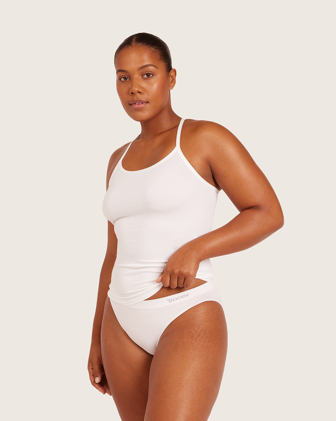 Base Layer Racerback Cami Top - White